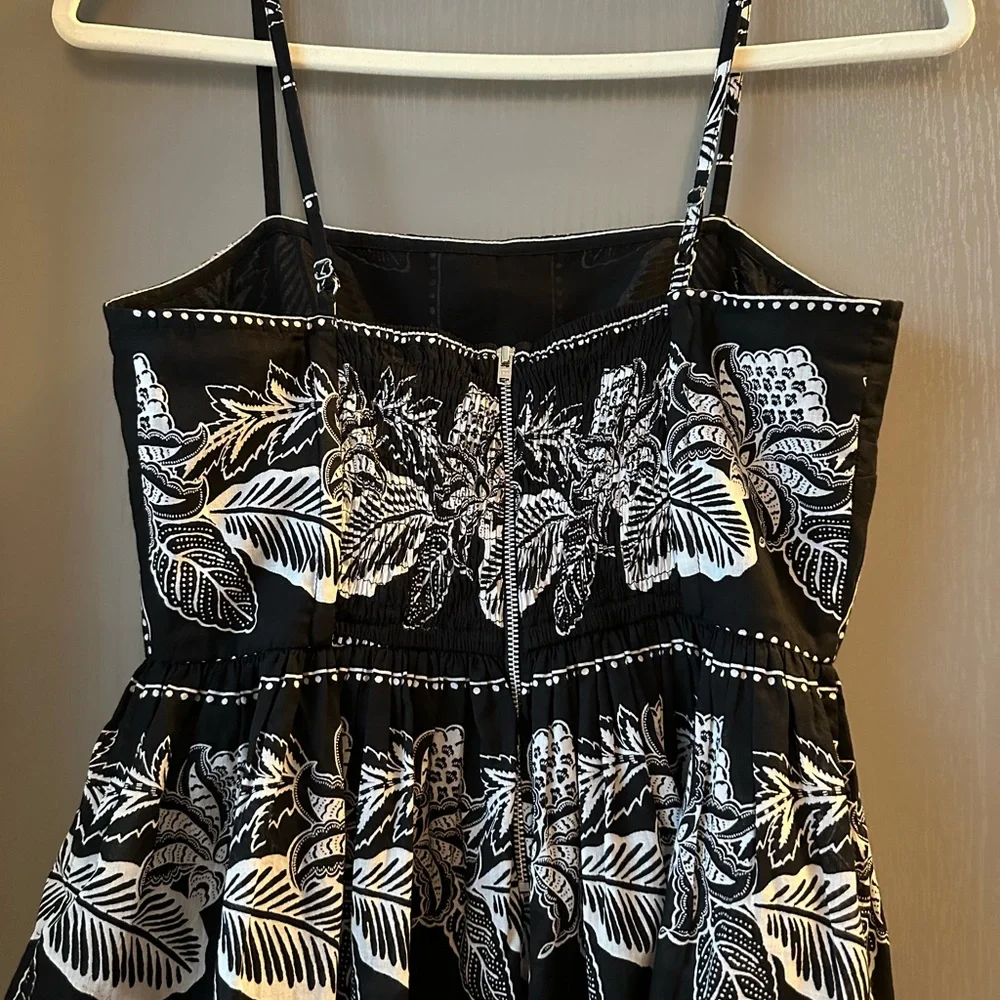 NWT Small Banjanan Black and White Embellished Peplum Camisole - Picture 3 of 4